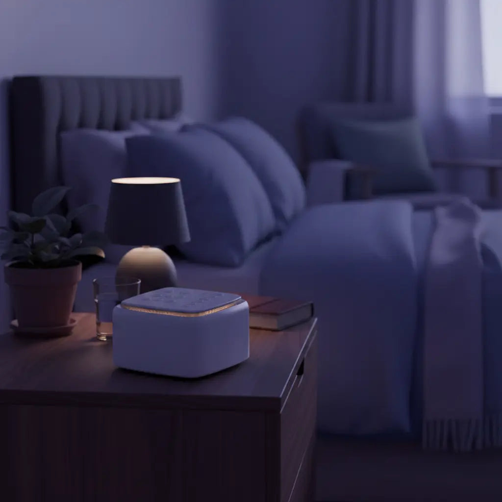 Deep Drift White Noise Sleep Machine with 9 Soothing Sounds & Warm Night Light