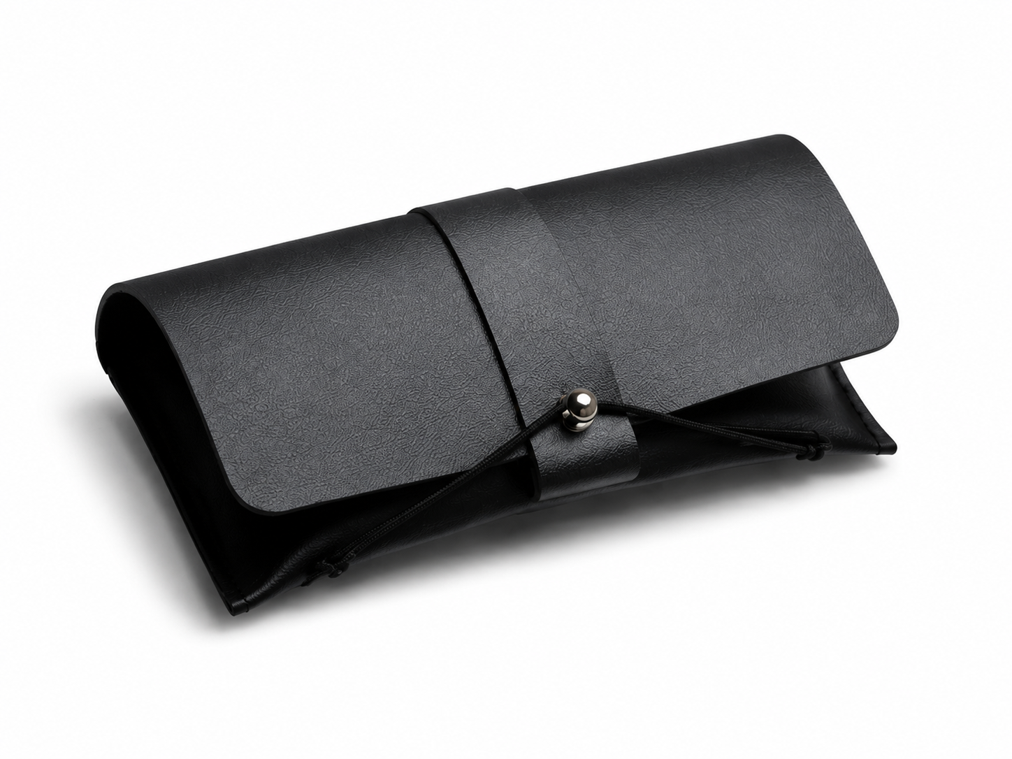 Protective black travel case included with Deep Drift NightWave Sleep Glasses for safe storage and portability.